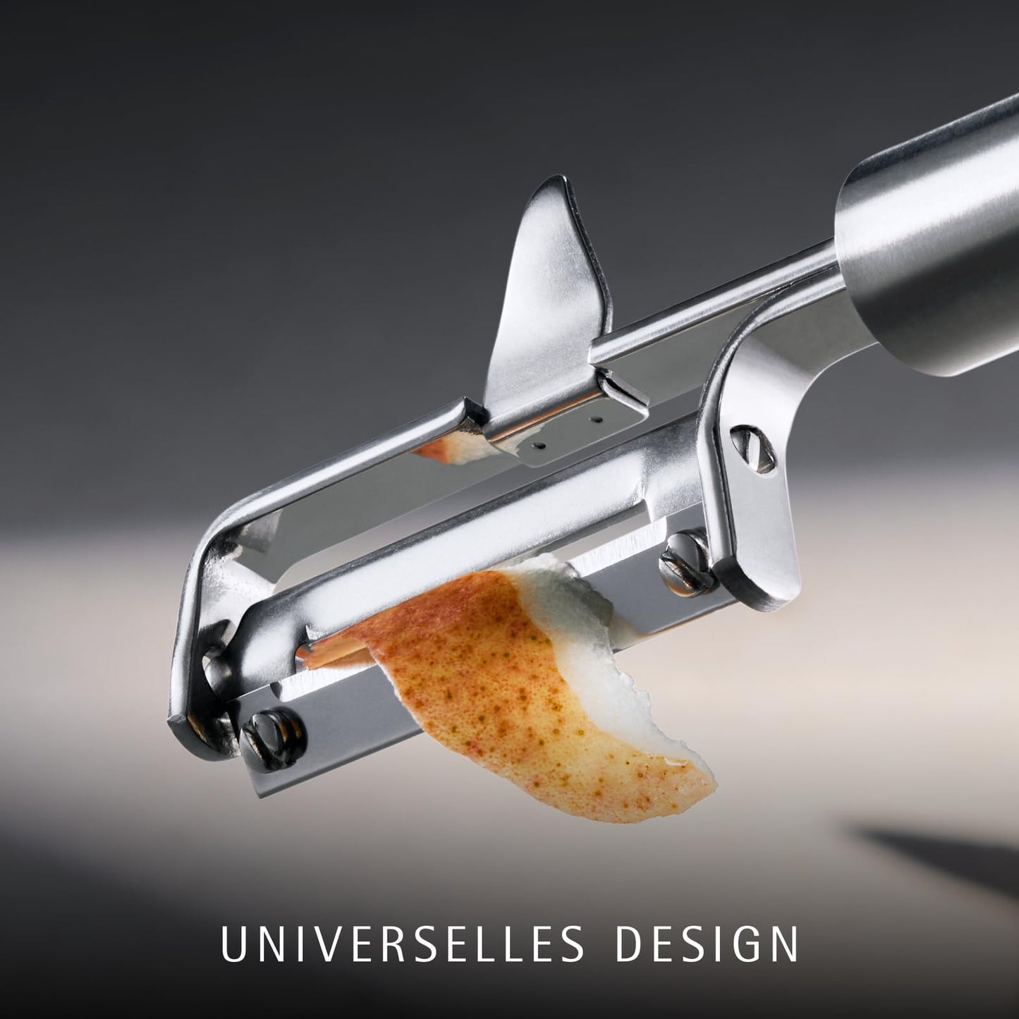 WMF Profi Plus Kartoffelschäler Pendelklinge 19 cm, Pendelschäler einschneidig, Sparschäler, Gemüseschäler, Cromargan Edelstahl teilmattiert, spülmaschinengeeignet