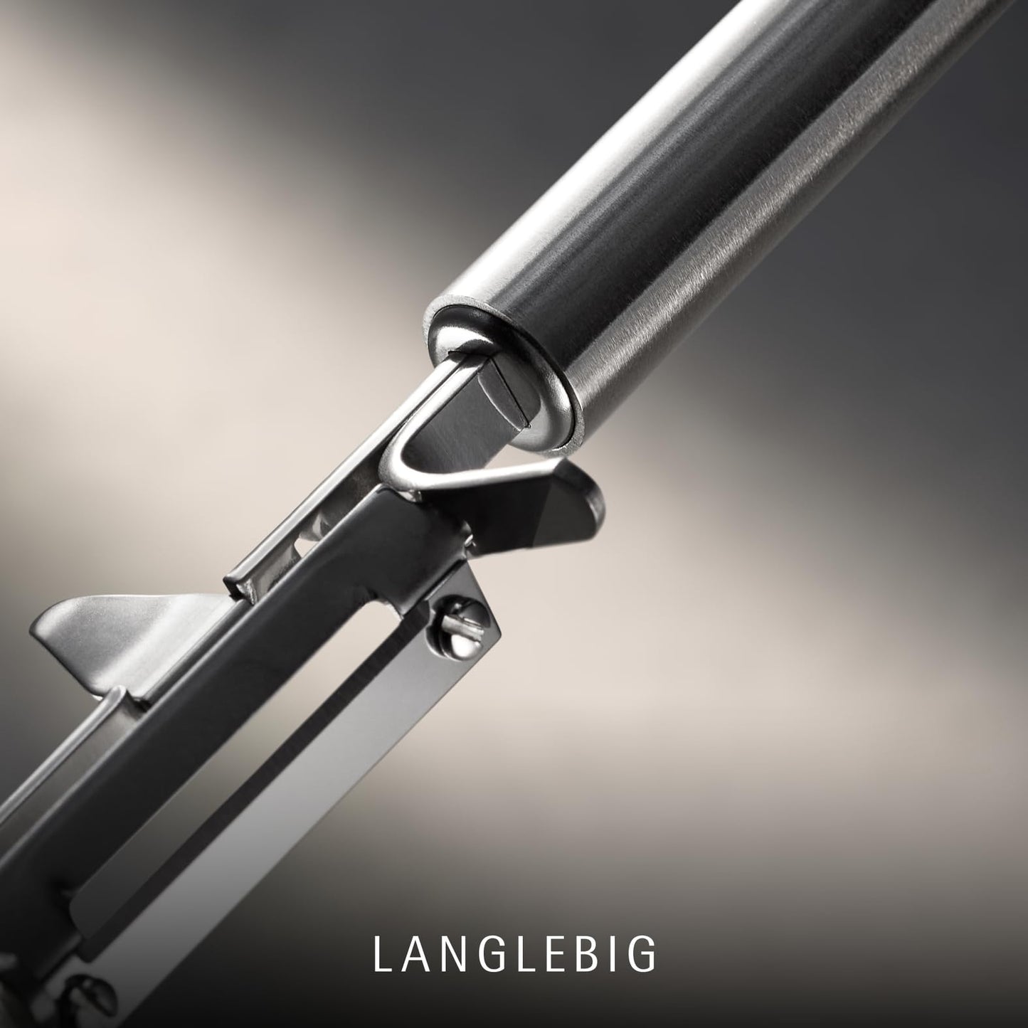 WMF Profi Plus Kartoffelschäler Pendelklinge 19 cm, Pendelschäler einschneidig, Sparschäler, Gemüseschäler, Cromargan Edelstahl teilmattiert, spülmaschinengeeignet