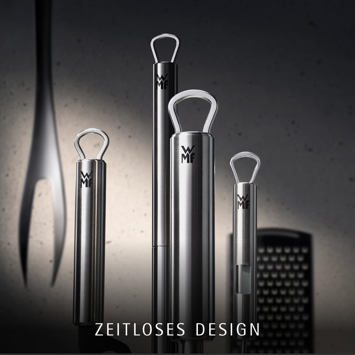 WMF Profi Plus Kartoffelschäler Pendelklinge 19 cm, Pendelschäler einschneidig, Sparschäler, Gemüseschäler, Cromargan Edelstahl teilmattiert, spülmaschinengeeignet